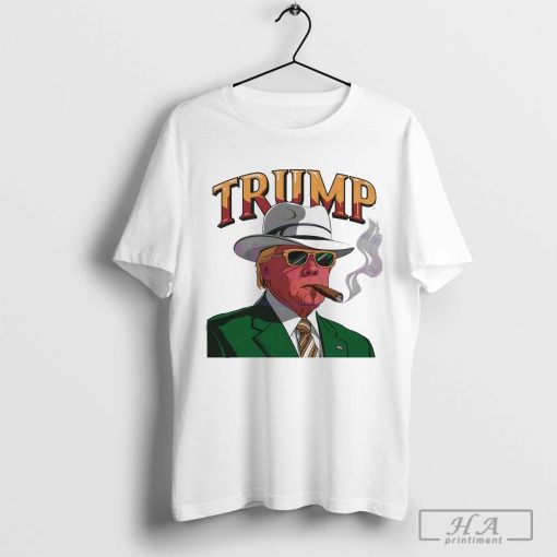 Awesome Cowboy Western Donald Trump Smoking T-Shirt