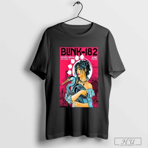 Blink 182 Jun 25 2024 Dickies Arena in Fort Worth TX Poster shirt