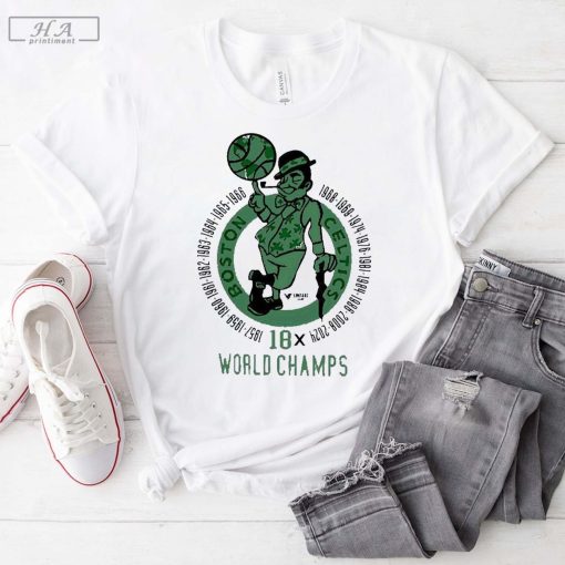 Boston Celtics 18X World Champs Mascot Shirt