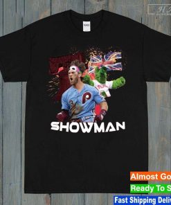 Bryce Harper Philadelphia Phillies London Showman T-Shirt