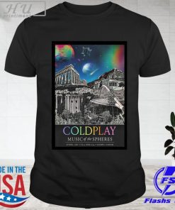 Coldplay music of the spheres tour 2024 olympic stadium athens grc shirt