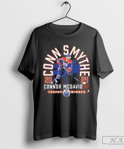 Connor McDavid Edmonton Oilers 2024 Conn Smythe Trophy Winner T-Shirt