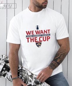 Florida Panthers Steel 2024 Eastern Conference Champions We Want The Cup T- Shirt