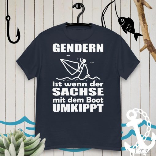 Funny Gender Shirt, Stick Figure on a Sinking Boat Shirt