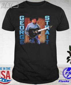 George strait 2024 black photo tour merchandise shirt