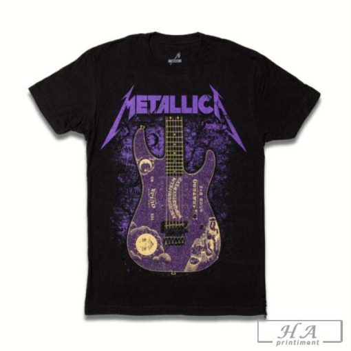 Kirk Hammett Purple Ouija Guitar Shirt Metallica Tonight M72 World Tour Shirt Metallica T Shirt