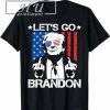 Let's Go Brandon Trump Middle Finger Flag T-Shirt