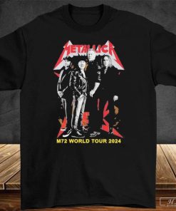 Metallica M72 World Tour 2024 Rock Band Graphics T-Shirt