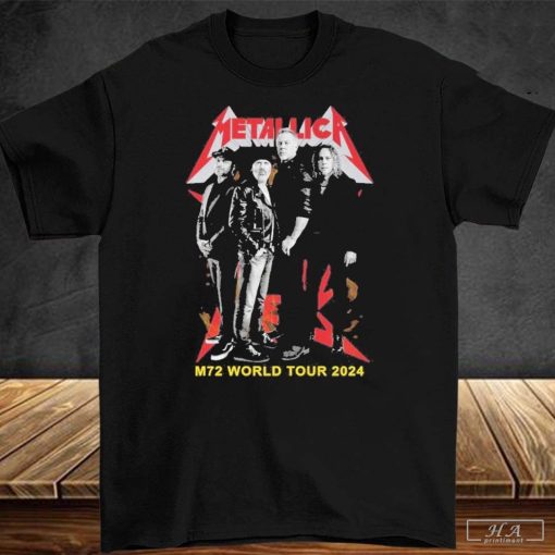 Metallica M72 World Tour 2024 Rock Band Graphics T-Shirt