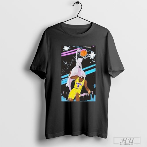 Mewtwo Dunking On Lebron James T-Shirt