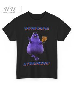 New York Mets Grimace Inspired We're Going Streaking! Unisex Heavy Cotton Tee