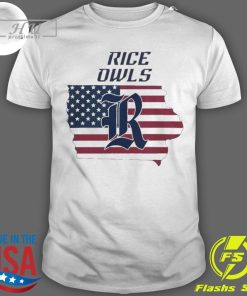 Nice 4th July Rice Owls American 2024 T-shirt