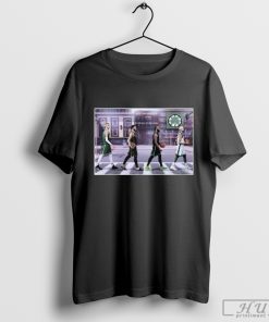 Boston Celtics Abbey Road Players Walking The Green Line shirt