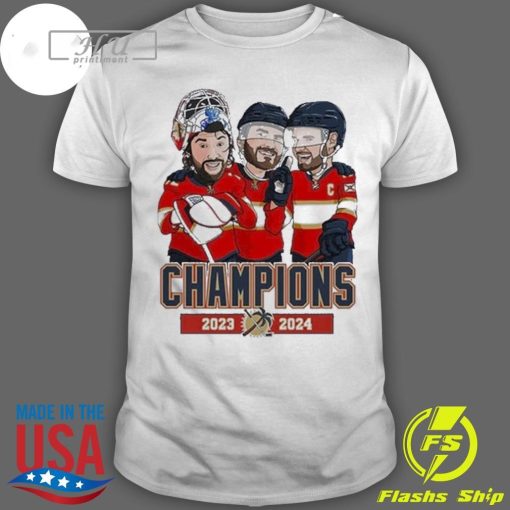 Florida Panthers Team Cartoon Champions 2024 T-Shirt