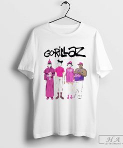 Official Gorillaz Cracker Island Standing Group T-Shirt