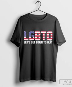 Official LGBTQ Let’s Get Biden To Quit T-Shirt