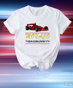 Official Most Wanted Tour Monaco Race Car Tour Badbunny Shirt