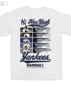 Official New York Yankees Baseball Fan Starting Line Up 2024 T-Shirt