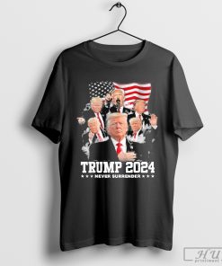 Official President Donald J Trump 2024 Never Surrender T-shirt