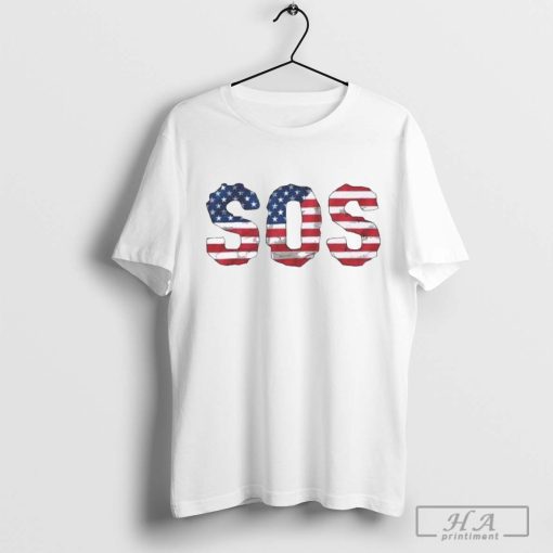 Official Presidential Debate Shirt 2024 Sos Usa Flag Shirt Help America T Shirt