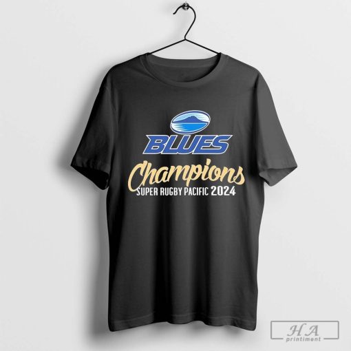 Official Super Rugby Pacific Champions Congrats Blues Rugby Union Team wins 2024 t-shirt