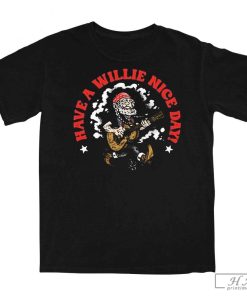 Official Willie Nelson Have A Willie Nice Day Cartoon New T-Shirt