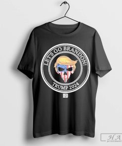 Original Let’s Go Brandon Trump 2024 Skull T-Shirt