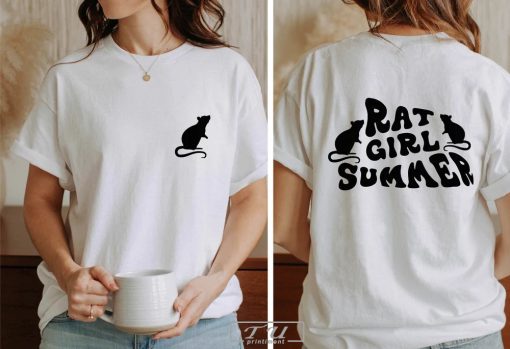 Rat Girl Summer Shirt, Rat Lover Gift Shirt, Funny Mouse Rat Shirt