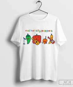 Red Hot Silly Peppers Shirt, Trending Unisex Tee Shirt, Unique Shirt Gift,Cute Chilli Music Band Tee