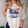 Red White and Busch Light 4th of July Shirt, Independence Day Shirt, 4th of July Party Shirt