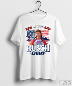 Red White and Busch Light 4th of July T-shirt, Independence Day Shirt, 4th of July Party Shirt,Red White and Busch Light Shirt, Patriotic Tee