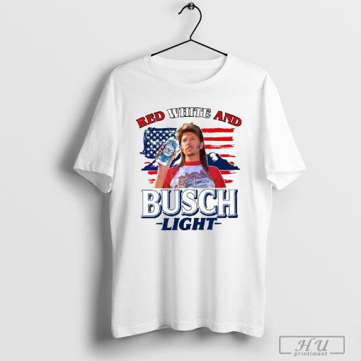 Red White and Busch Light 4th of July T-shirt, Independence Day Shirt, 4th of July Party Shirt,Red White and Busch Light Shirt, Patriotic Tee