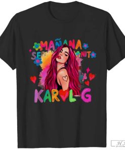 Singer Karol G Manana Sera Bichota Double Sided Print T-shirt