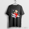 Snoopy And Woodstock Flying Into Space T-Shirt