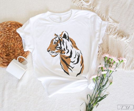 Tiger Shirt, Gift for Tiger Lover, Watercolor Tiger Shirt