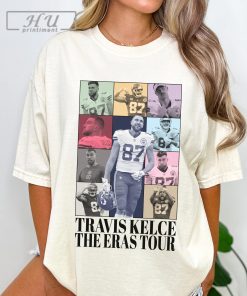 Travis Kelce the Eras Tour Comfort Colors Shirt, Vintage Travis Kelce T- shirt, Football Fan Gifts, America Football Tee, Eras Tour Fan Shirt