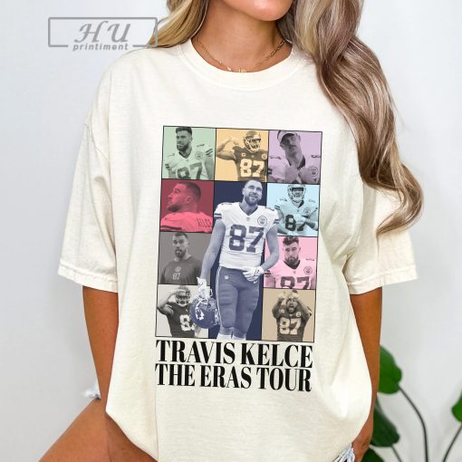 Travis Kelce the Eras Tour Comfort Colors Shirt, Vintage Travis Kelce T- shirt, Football Fan Gifts, America Football Tee, Eras Tour Fan Shirt