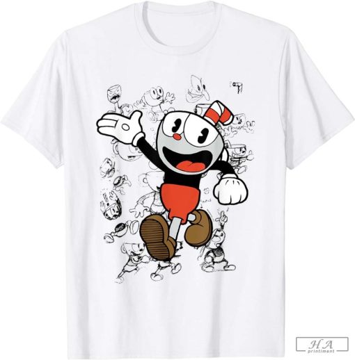 Trending Cuphead Character Sketches T Shirts