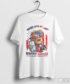 Trump Make 4th Of July Great Again Shirt, Vintage Busch Light Shirt, Trump 4th Of July Shirt, Patriotic Shirt, Funny Political Shirt
