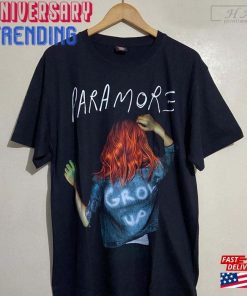 Vintage 00S Paramore American Pop Punk Rock Band T-Shirt Emo Alternative Classic Unisex