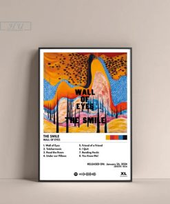 the Smile Wall of Eyes Poster, the Smile Gift Poster, the Smile Wall of Eyes Album High Quality, Digital Poster, Music Poster