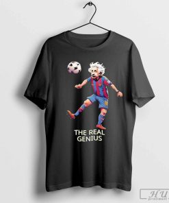 Albert Einstein soccer player graphic Barcelona meme shirt