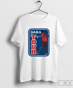 Bukayo Saka on Tour Shirt