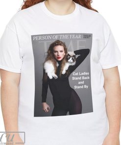 Cat Ladies Stand Back and Stand By Trending T-shirt