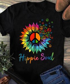 Daisy Peace Sign Hippie Soul Retro Hippie Flower Lovers T-Shirt