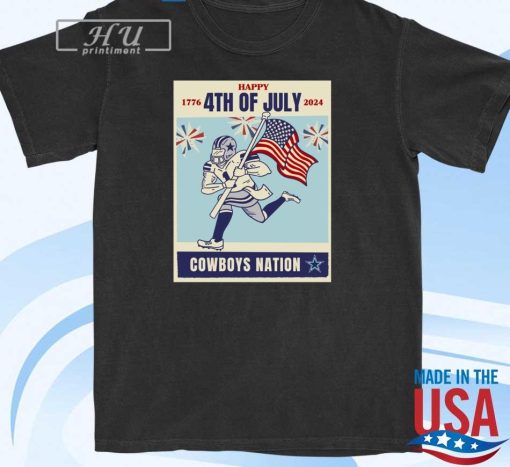 Dallas Cowboys Happy 4th Of July 1776-2024 Cowboys Nation Shirt