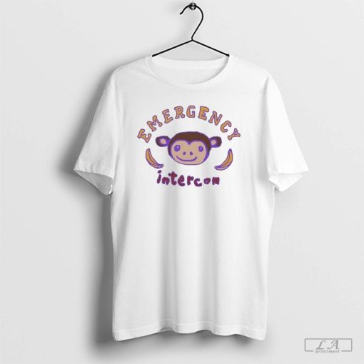 Emergency Intercom Monkey Purple Shirt