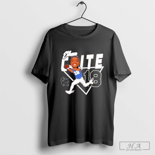 Ethan Crite 18 Middle Tennessee Blue Raiders Football Signature Caricature Shirt