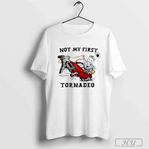 How to get Glen Powell's 'Not My First Tornadeo' Twisters t-shirt