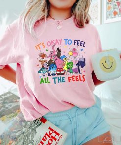 Inside Out It's Okay To Feel All The Feels T-shirt, Inclusion Shirt, Speech Therapy Shirt, BCBA Shirt, Para Tee